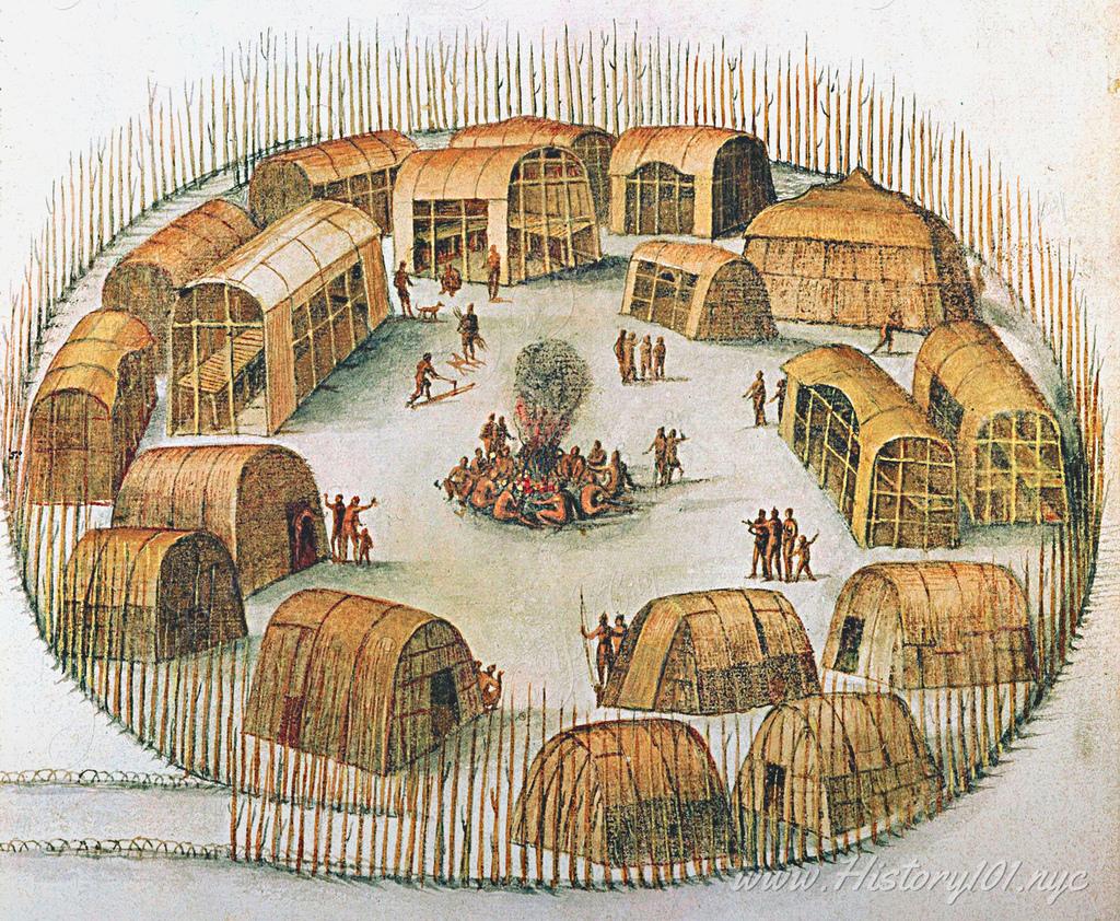 Explore the transition of Algonquian tribes from Ice Age nomads to agrarian societies in the Hudson River Valley and New York's pre-colonial history