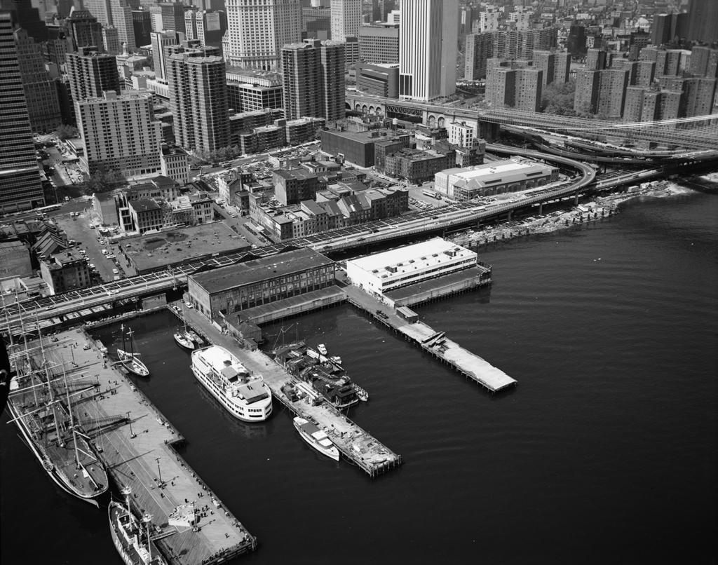 South Street Seaport From Above Nyc In 1974