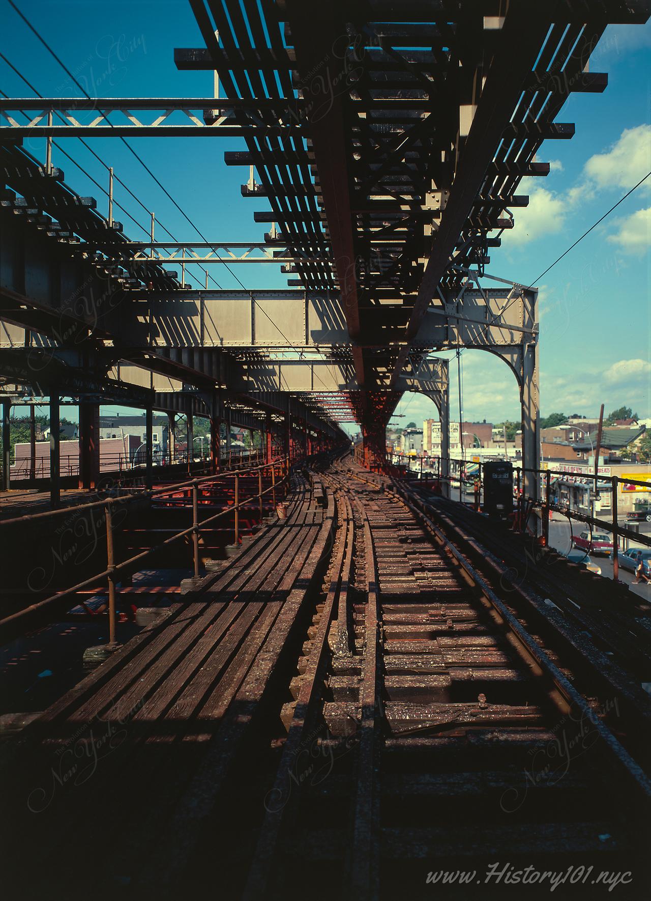 Third Avenue Elevated NYC in 1978