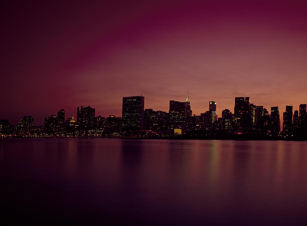 Manhattan Skyline at Dusk - Fiery Sky Photo by Carol M. Highsmith