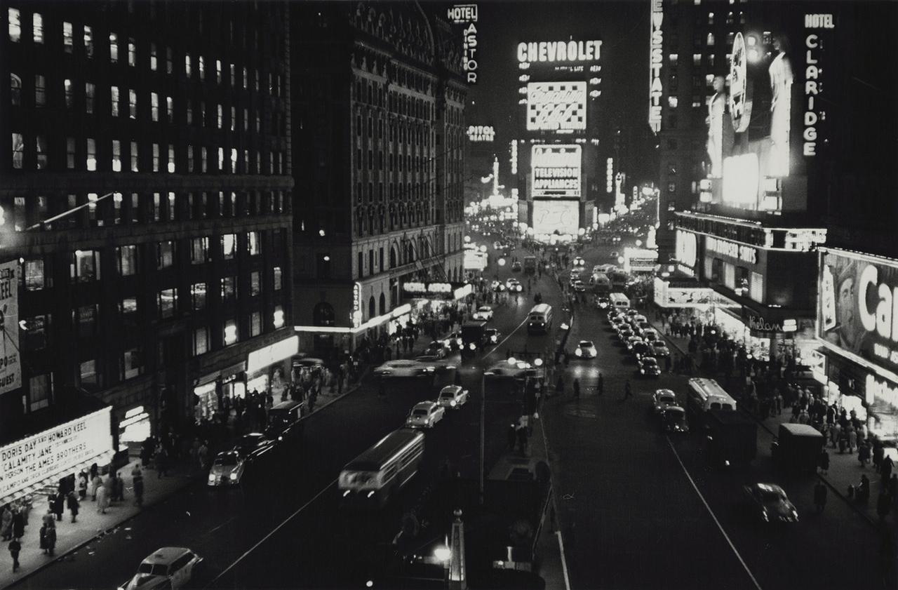 Times Square at Night - NYC in 1953