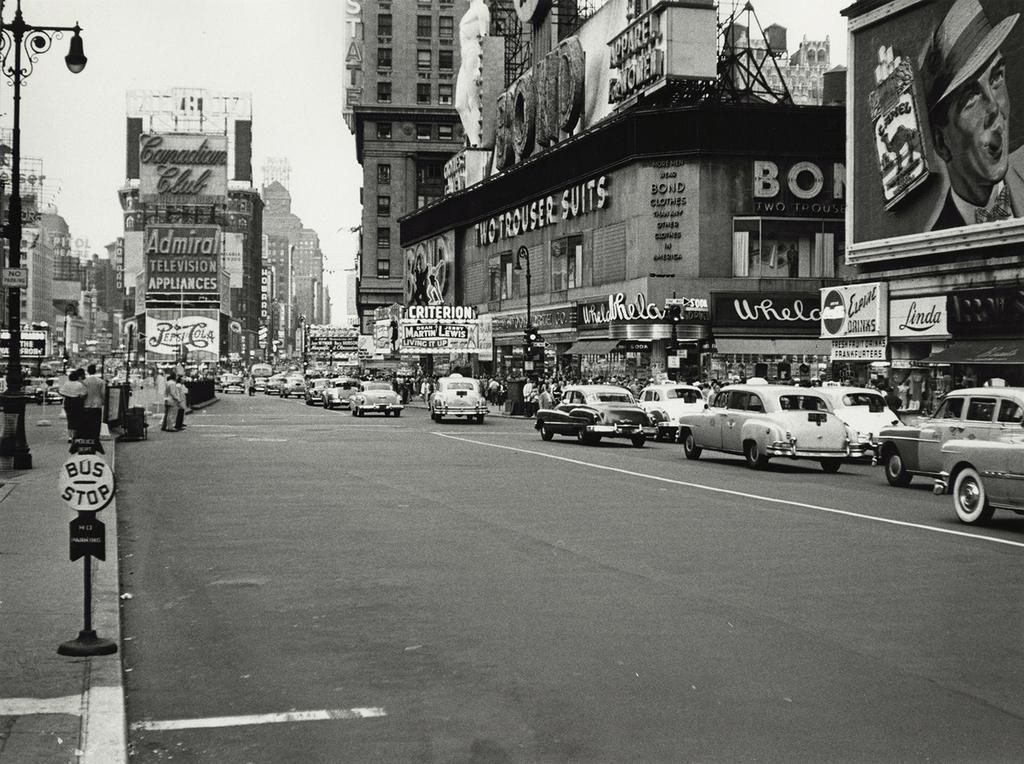 Times Square Traffic - NYC in 1954