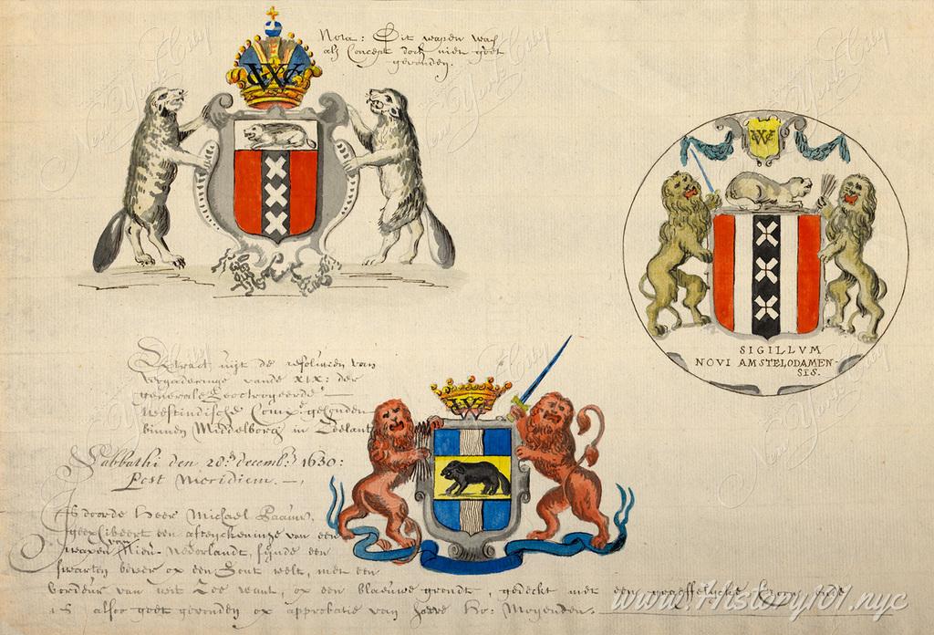 Explore the significance of the beaver in the Coat of Arms of New Netherland and its lasting impact on New York's seal, in the 17th-century fur trade