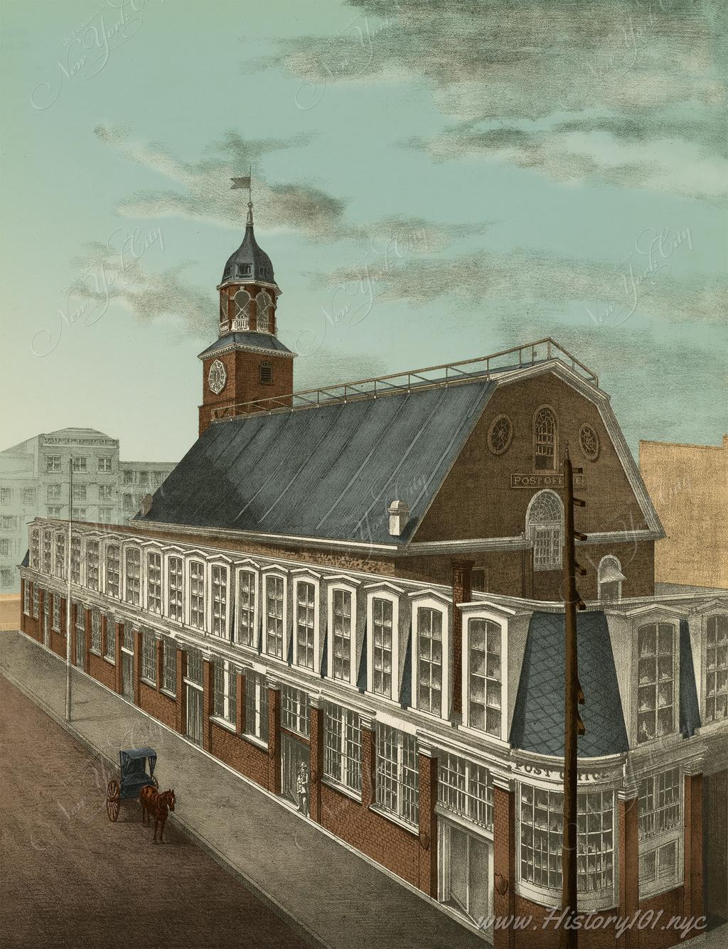 Post Office of the US Postal Service - NYC in 1775