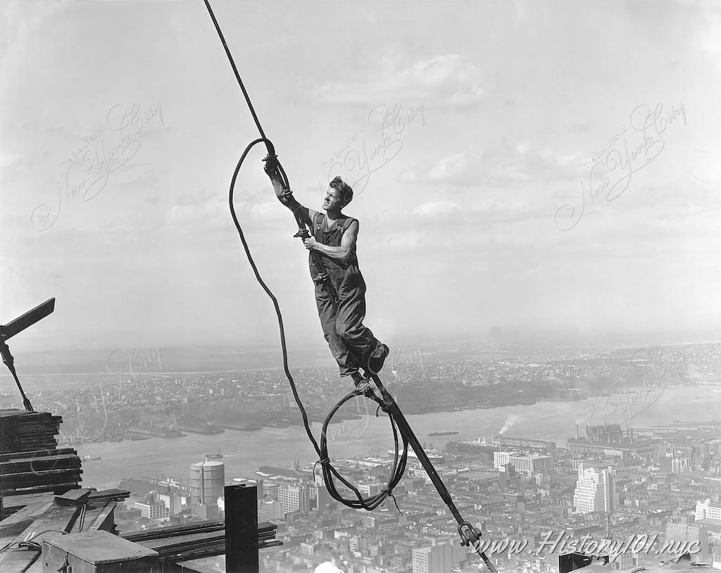Unveil the story behind 'Icarus,' Hine's photo that immortalizes the courage of Empire State builders in 1930's New York