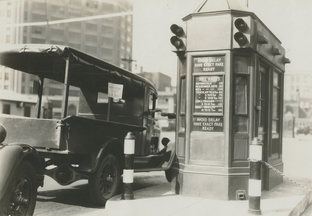 Holland Tunnel Toll Booth NYC in 1929